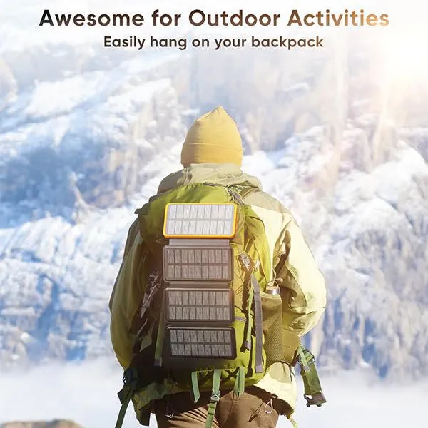 25000mAh high-performance solar power bank – quick charge