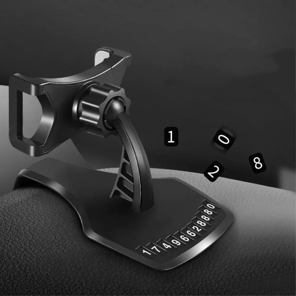 3 in 1 Car GPS Smartphone Holder: Dashboard / Visor Clamp   AC Grid Clip for Zopo Speed 7C (2016) - Black