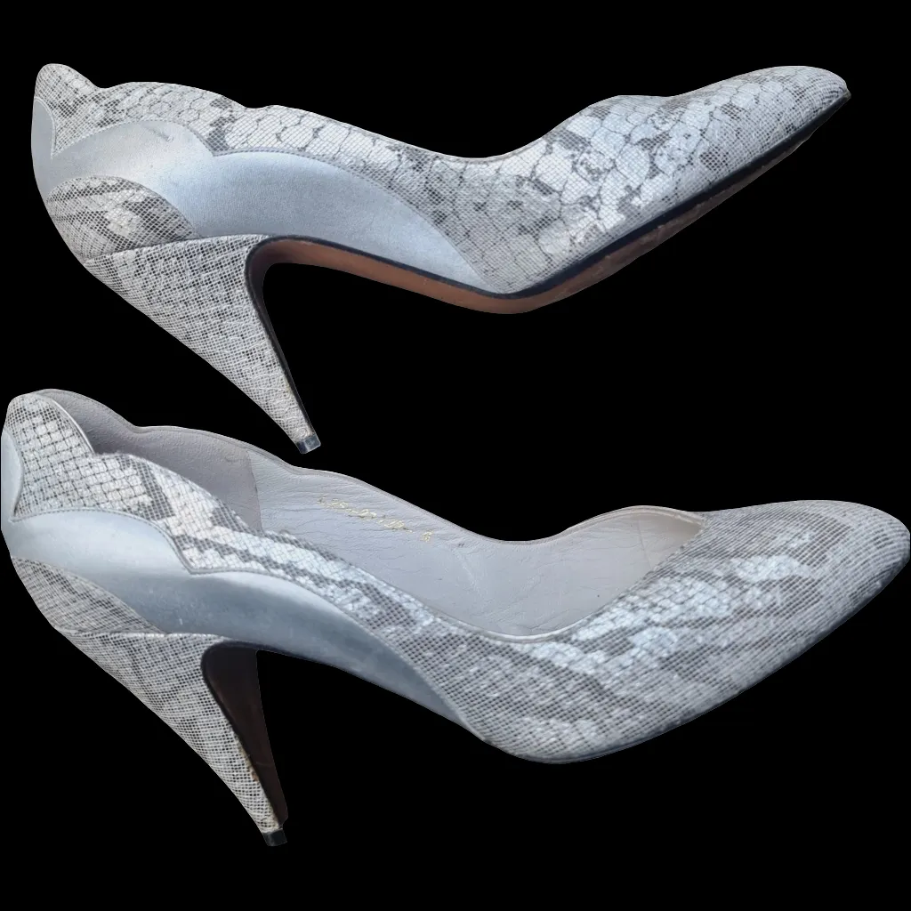 80s Silver Gina Shoes 4
