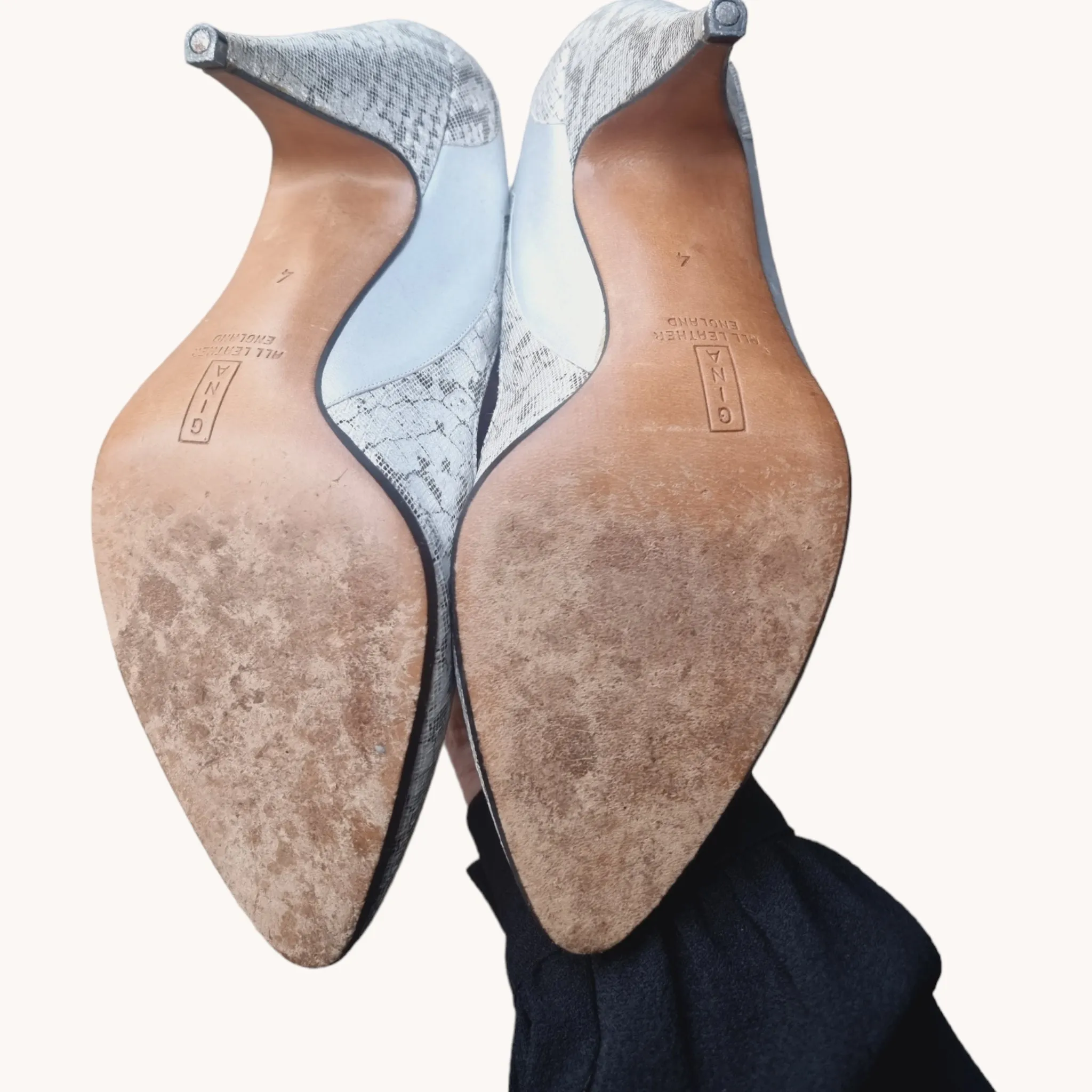 80s Silver Gina Shoes 4