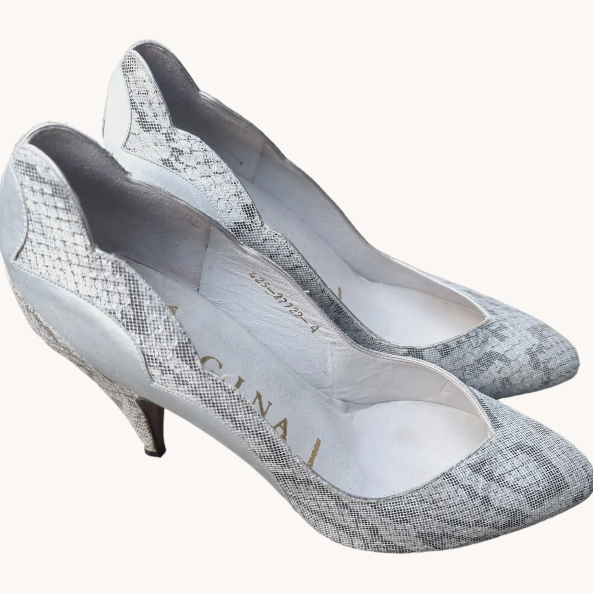 80s Silver Gina Shoes 4