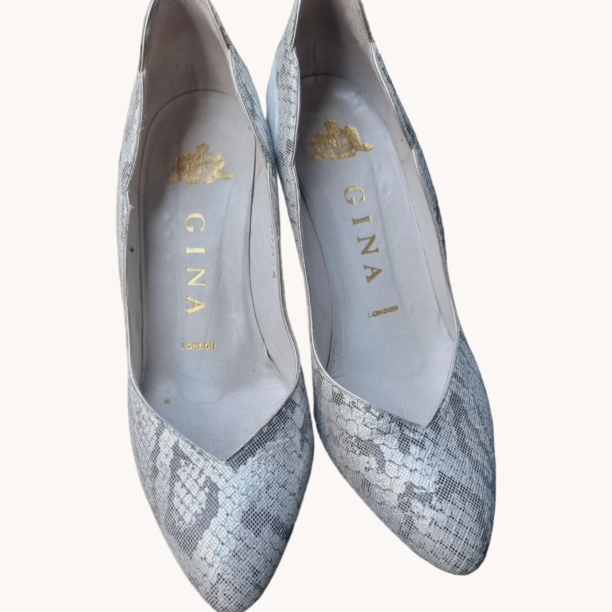 80s Silver Gina Shoes 4
