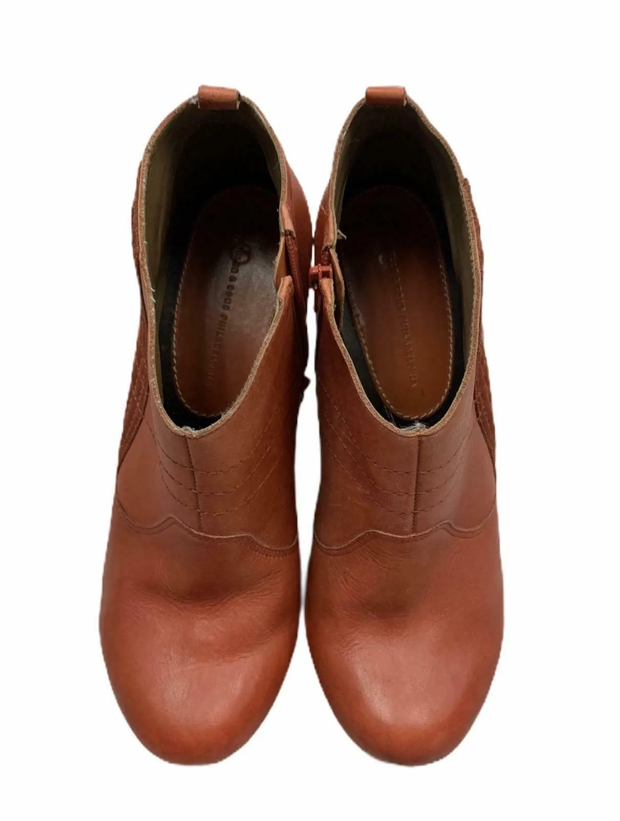Anthropologie Schuler & Sons Philadelphia Clog Style Ankle Boots 8.5 Cider Press