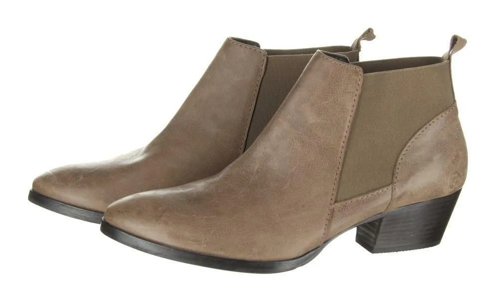 Aquatalia Fionna Sport Leather Bootie Ankle Boots Womens Short Boots Size 10 Tan