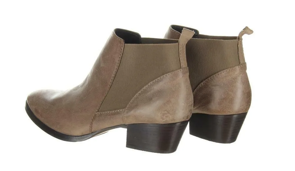 Aquatalia Fionna Sport Leather Bootie Ankle Boots Womens Short Boots Size 10 Tan