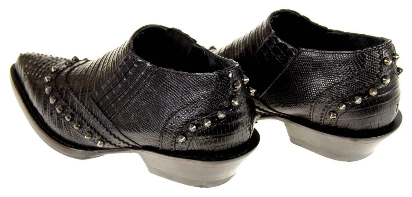Ash Women's Studded Ankle Boots Booties Leather Motorcycle Black Sz 35 EU