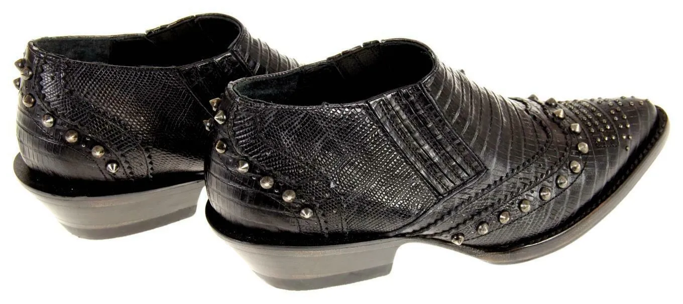Ash Women's Studded Ankle Boots Booties Leather Motorcycle Black Sz 35 EU