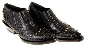 Ash Women's Studded Ankle Boots Booties Leather Motorcycle Black Sz 35 EU