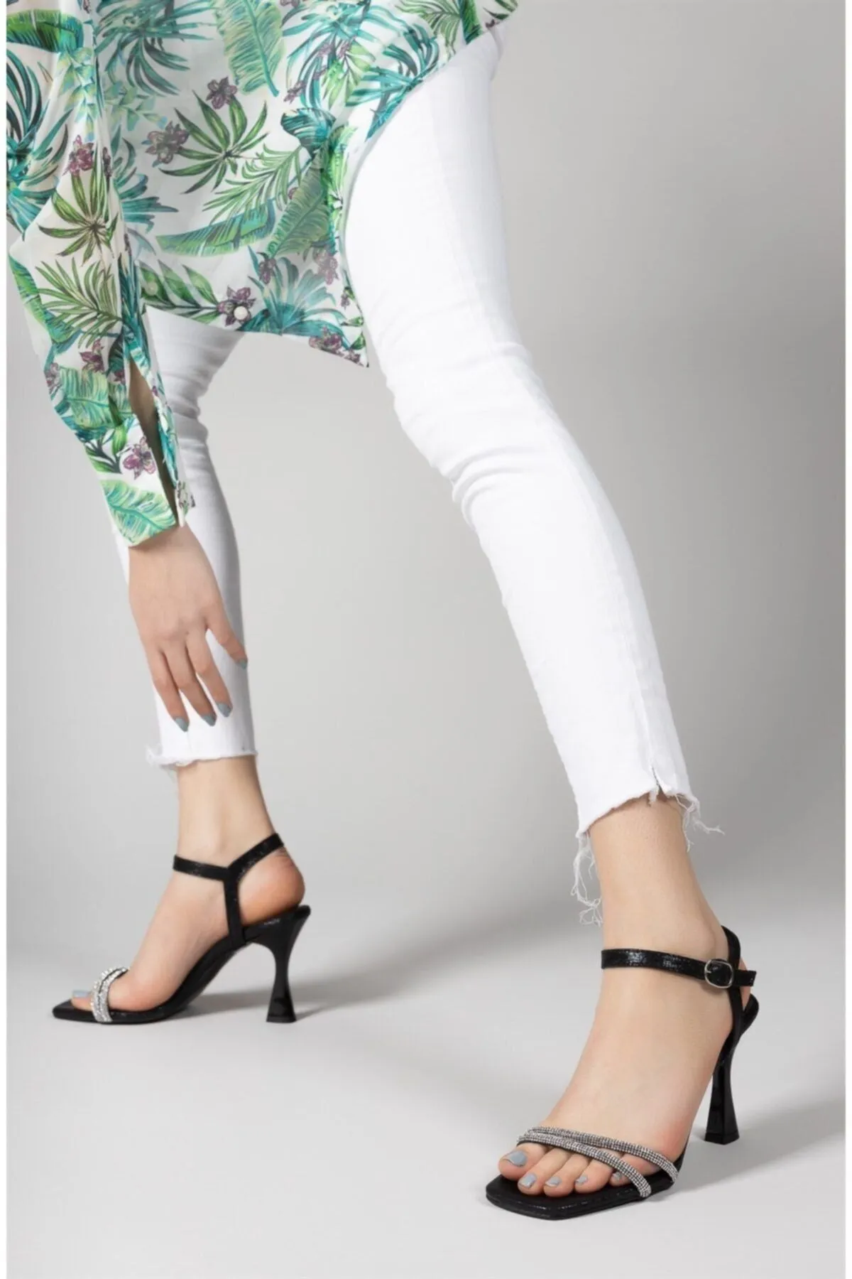Black Sultan Women Heels Shoes 0012349