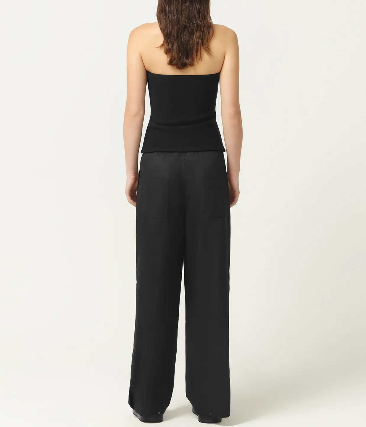 Buckle Halter Top in Black