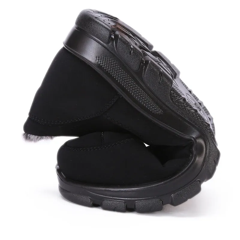 Cuzcare Orthopedic Snow Boots For Men Velvet Warm Ankle Shoes