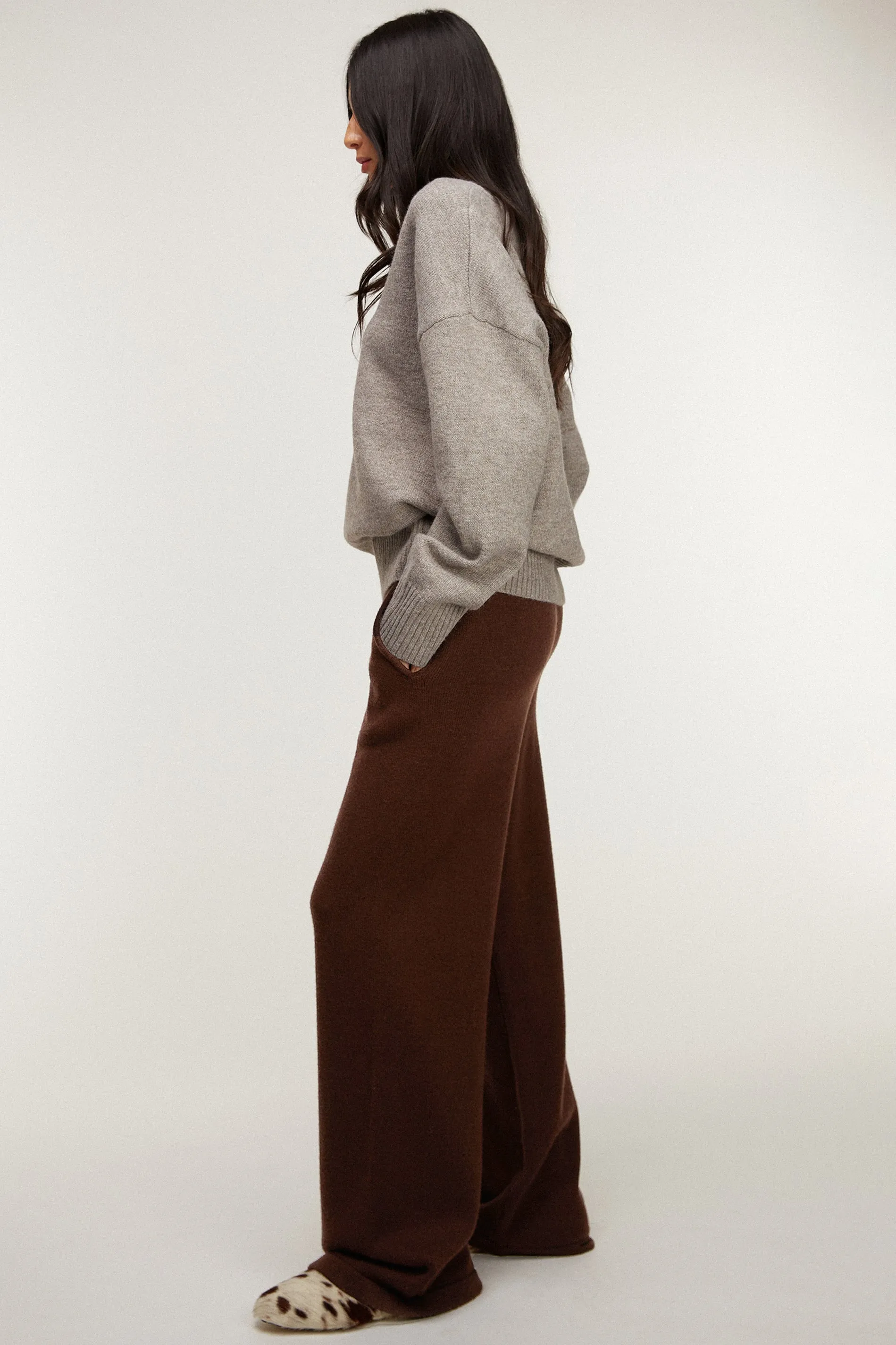 ELASTIC WAIST KNIT PANT