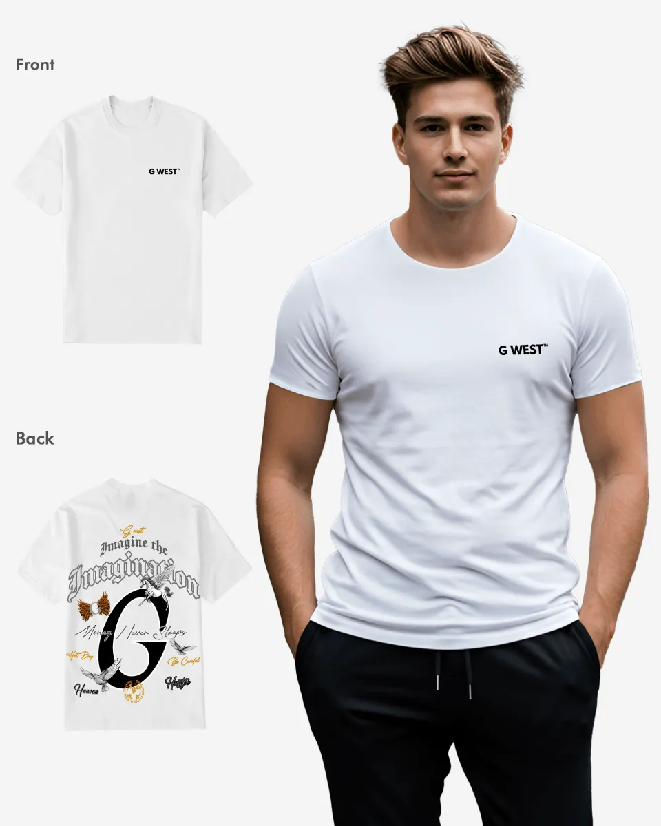 G West Regular Fit Money Never Sleeps T Shirt - Gwpbast5046 - 6 Colors