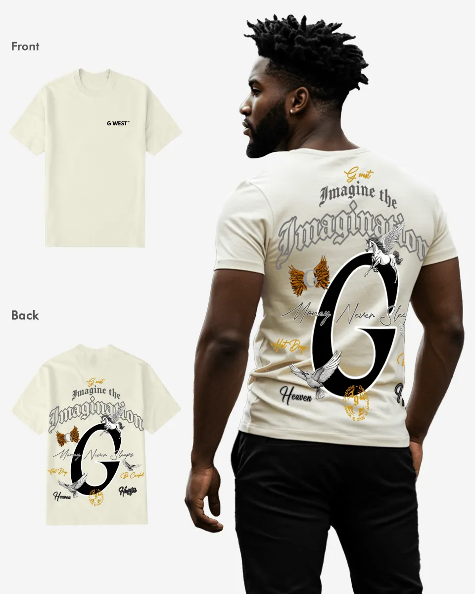 G West Regular Fit Money Never Sleeps T Shirt - Gwpbast5046 - 6 Colors