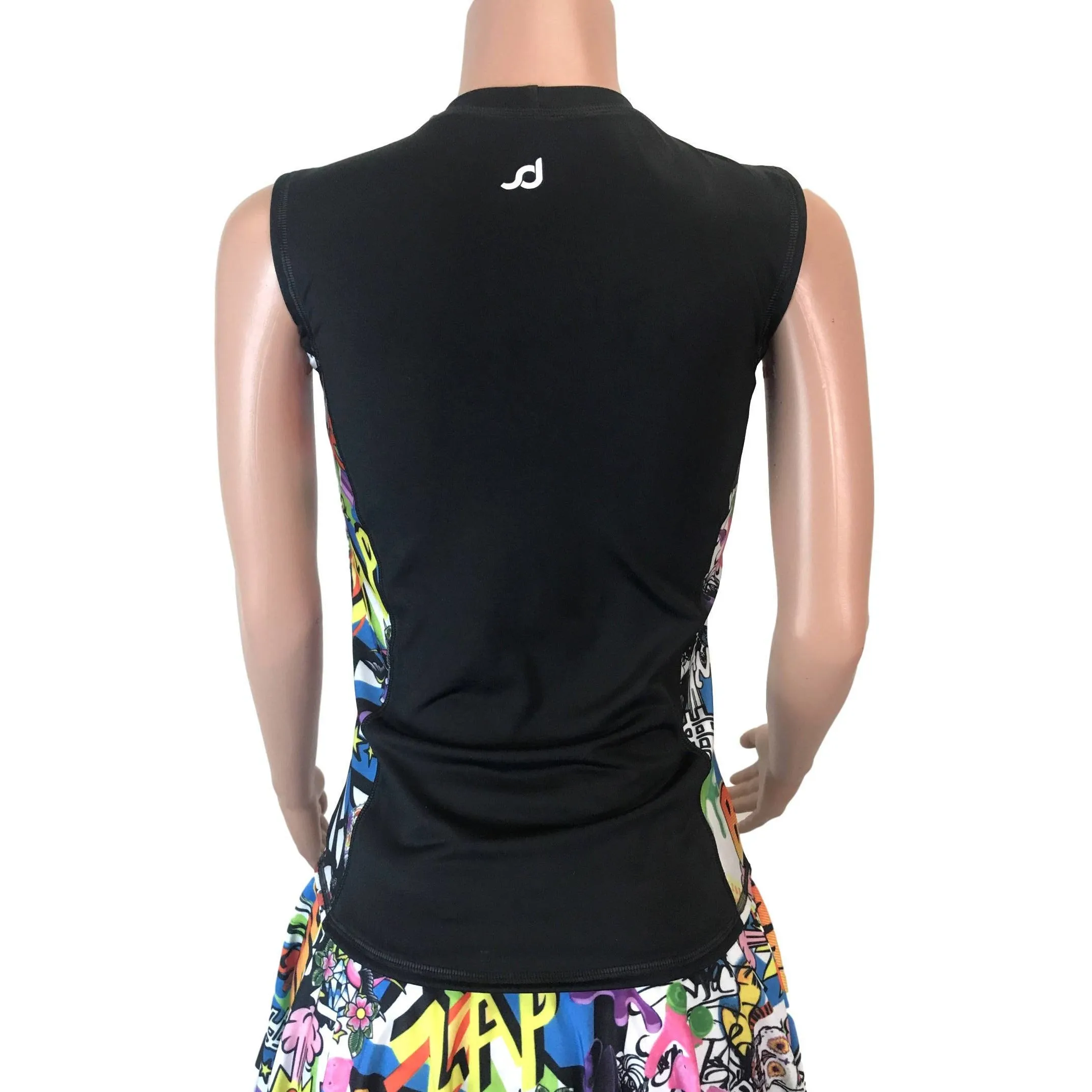 Graffiti Athletic Panel Tank