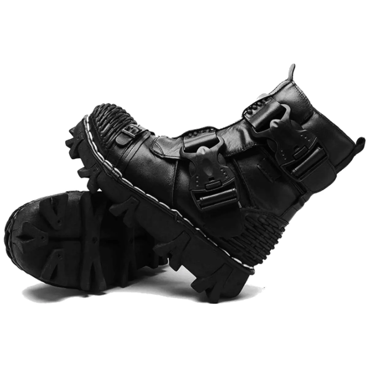 Handmade Western Cowboy Leather Boots, Black