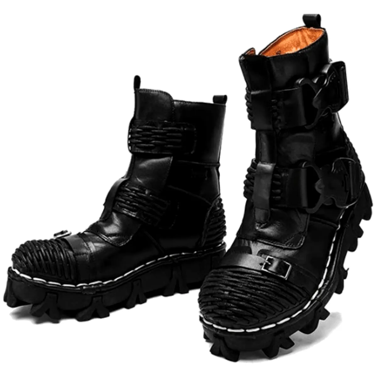 Handmade Western Cowboy Leather Boots, Black