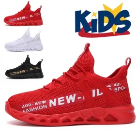 Kids Shoes Boys /Girls Breathable Sports Shoes Girls Fashion Casual Shoes Kids Non-Slip Sneakers Children Running Shoes