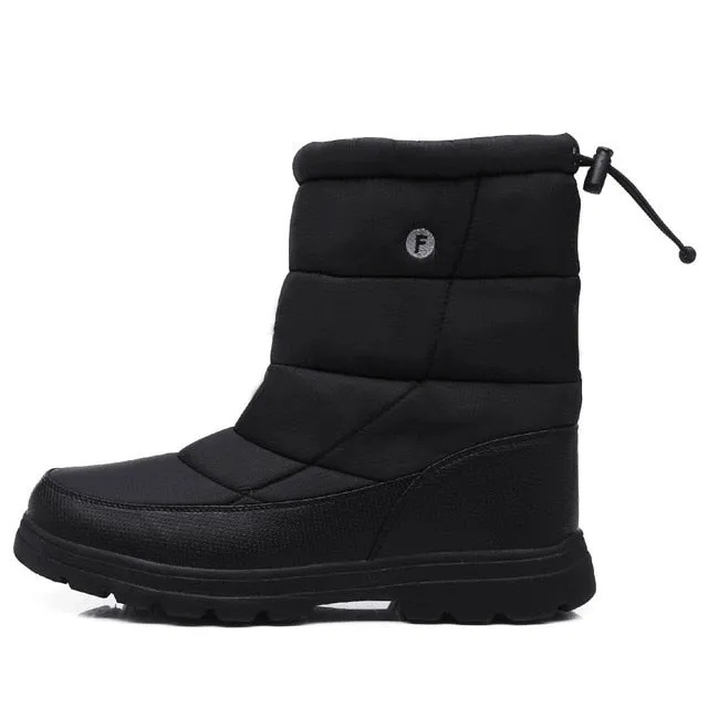 Men Winter Boots Solid J90