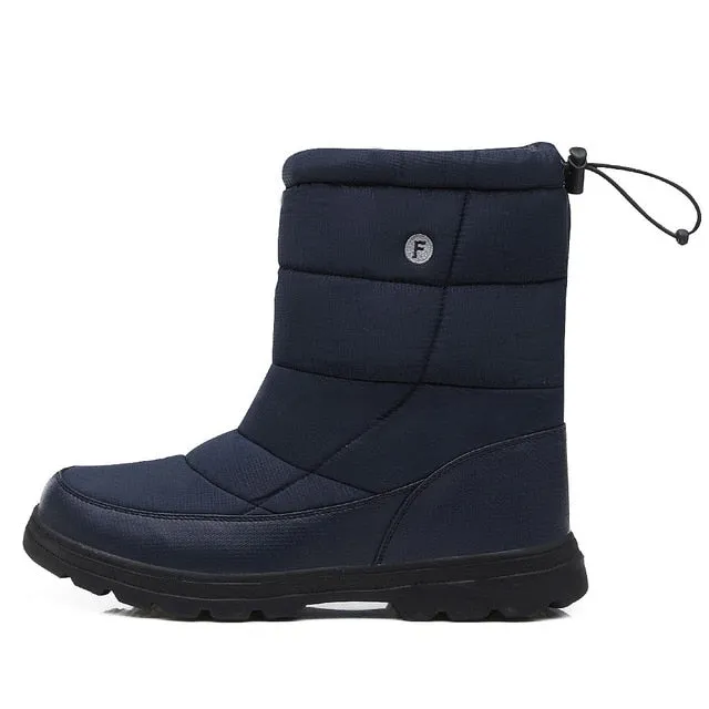 Men Winter Boots Solid J90
