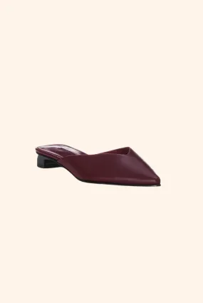 Polly Burgandy Leather