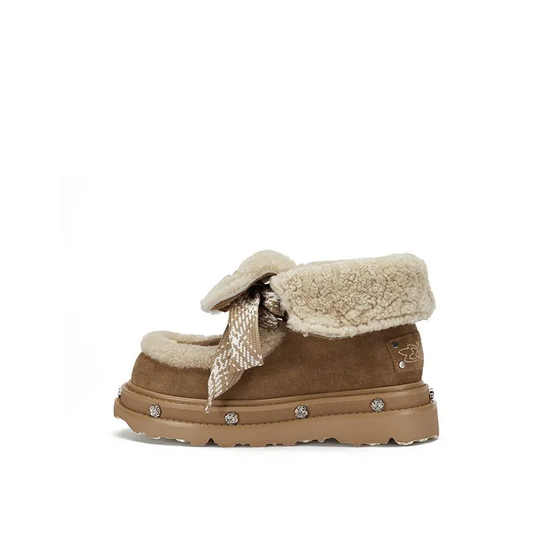 Shampooed Snow Boots Brown