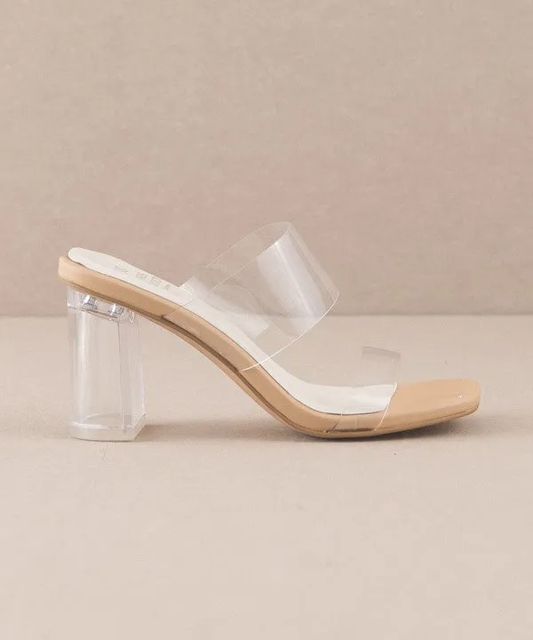 The Emma Clear Block Heels