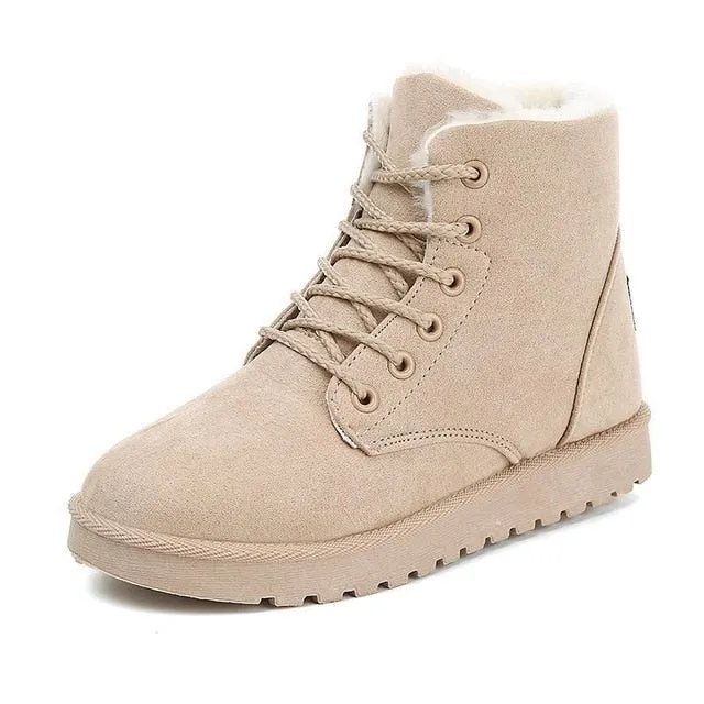 Winter Boots Suede Ankle