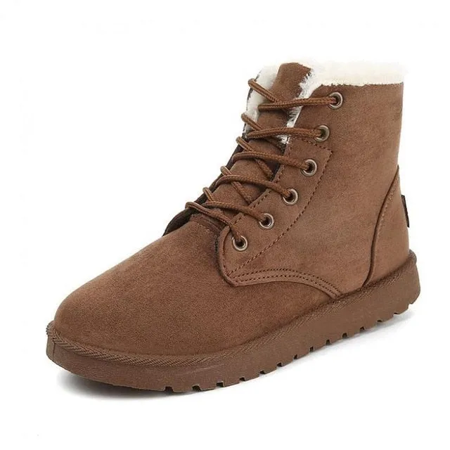 Winter Boots Suede Ankle