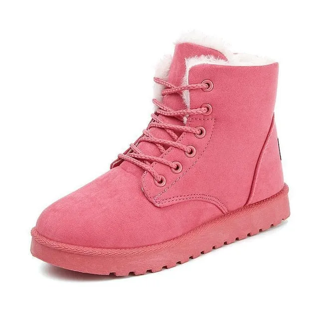 Winter Boots Suede Ankle