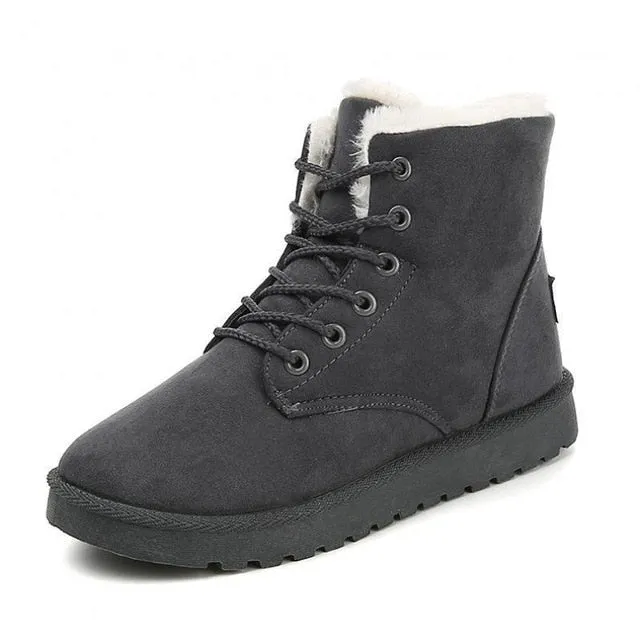 Winter Boots Suede Ankle