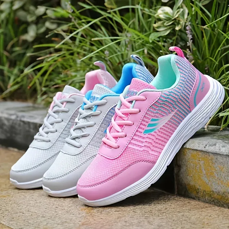 Women's Shoes Casual Sports Trainers Fashion Breathable Flat Bottom Running