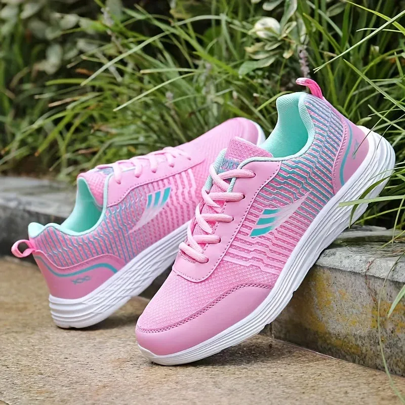 Women's Shoes Casual Sports Trainers Fashion Breathable Flat Bottom Running