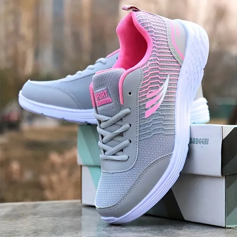 Women's Shoes Casual Sports Trainers Fashion Breathable Flat Bottom Running