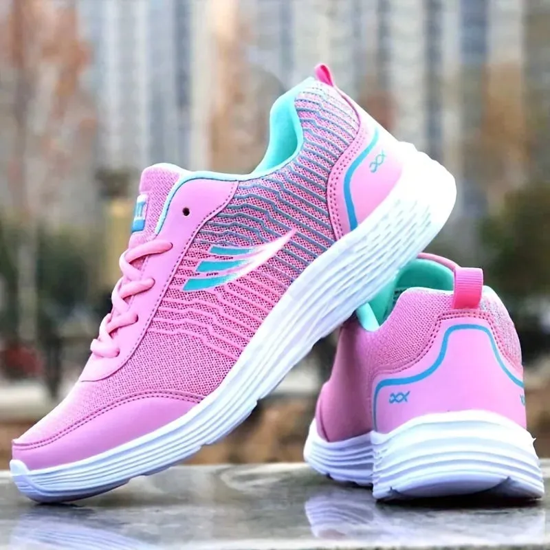 Women's Shoes Casual Sports Trainers Fashion Breathable Flat Bottom Running