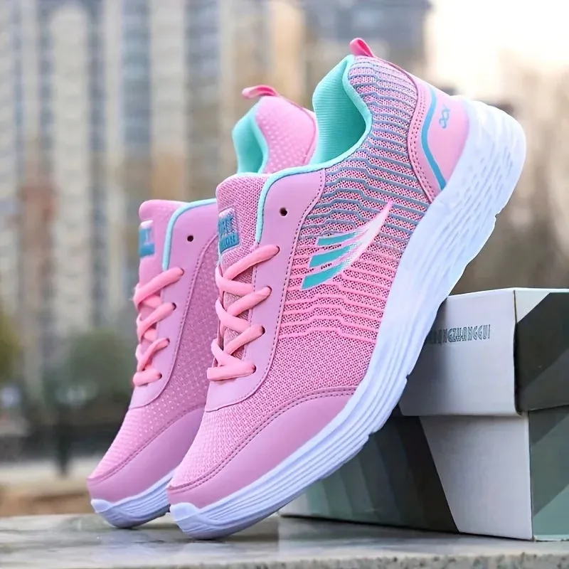 Women's Shoes Casual Sports Trainers Fashion Breathable Flat Bottom Running